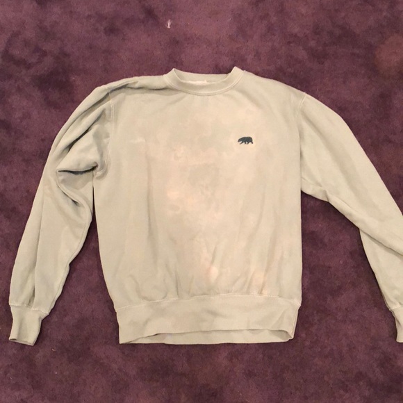 Brandy Melville Sweaters - Green Acid Wash Brandy Sweatshirt